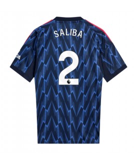 Günstige Arsenal William Saliba #2 Auswärtstrikot 2025-26 Kurzarm